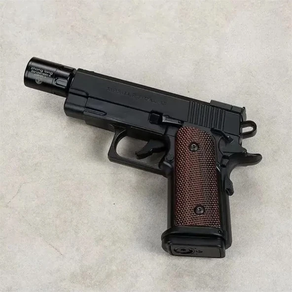 Dan Wesson 10mm Minyatür Tabanca Metal Doldurulabilir Torch Çakmak Siyah - 1