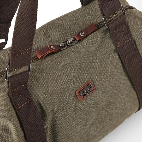 ÇÇS 40230 Kanvas Seyahat Çantası Yeşil - Resim 3