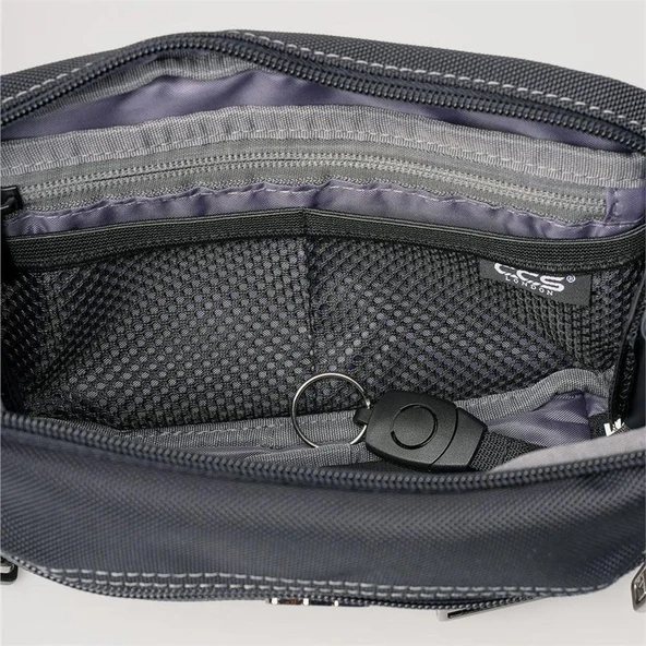 ÇÇS 31531 Çift kullanım Bel ve Dopp Kit El Çantası Gri - Resim 2