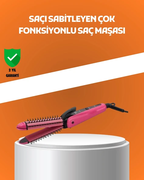 Hızlı Isınan Saç Maşası ve Düzleştirici | Çift Fonksiyonlu ürün görseli 1
