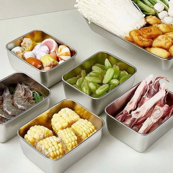 Paslanmaz Çelik Saklama Kabı ürün görseli