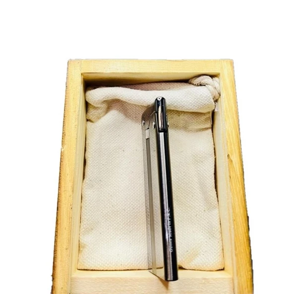 Çelik Depolu Promise Slim Pirinç Çakmak Füme - 4