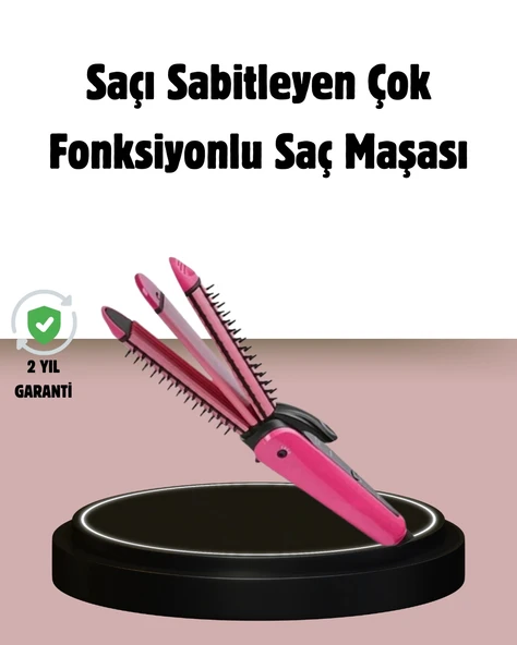 Saç Şekillendirici Maşa ve Düzleştirici 2’si 1 Arada ürün görseli 1