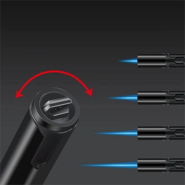 Honest 1300 Derece Torklu Pürmüz Kalem Çakmak Siyah - Resim 6