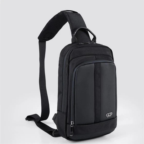 Ççs 51488 Tek Omuz Askılı Sırt ve Göğüs Çantası Siyah ürün görseli 1