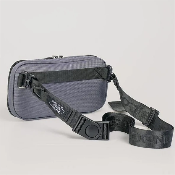 ÇÇS 31531 Çift kullanım Bel ve Dopp Kit El Çantası Gri - Resim 3