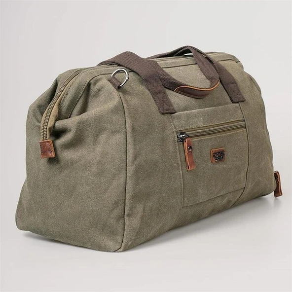 ÇÇS 40231 Kanvas Seyahat Çantası Yeşil - Resim 4