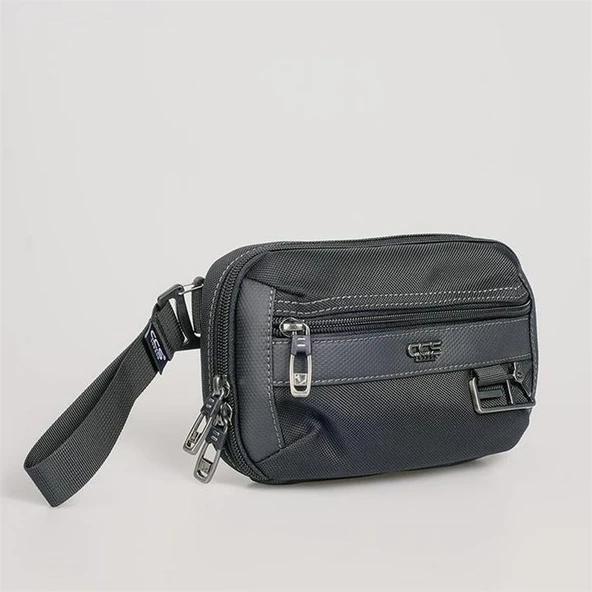 ÇÇS 31531 Çift kullanım Bel ve Dopp Kit El Çantası Siyah - Resim 5