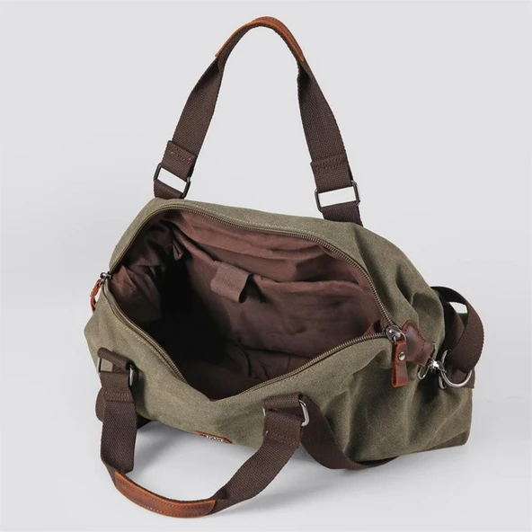 ÇÇS 40230 Kanvas Seyahat Çantası Yeşil - Resim 2