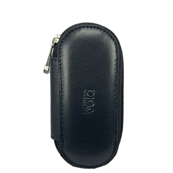 Hakiki Deri Fermuarlı Anahtarlık Şık ve Fonksiyonel Siyah - Resim 4