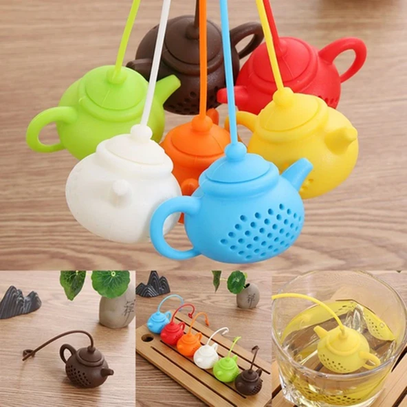 Çaydanlık Tasarımlı Çay Demleme Süzgeci - 4