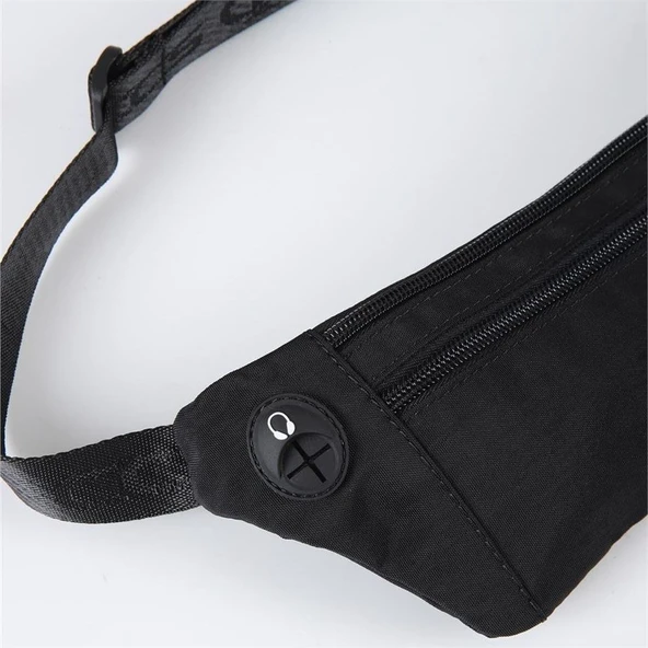 ÇÇS 31414 Slim Sport Bel Çantası Siyah - Resim 5