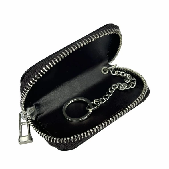 Hakiki Deri Otomobil Anahtarlığı Araba Anahtar Kılıfı Kahve - Resim 2