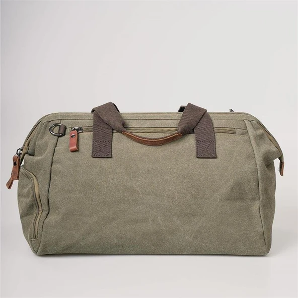 ÇÇS 40231 Kanvas Seyahat Çantası Yeşil - Resim 5