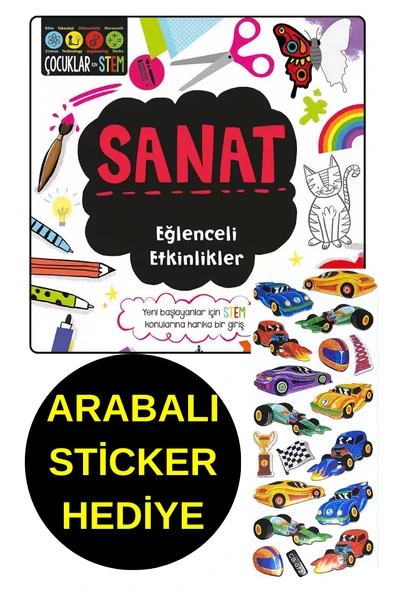 ARABALI STİCKER HEDİYE - SANAT - EĞLENCELİ ETKİNLİKLER - ÇOCUKLAR İÇİN STEM ürün görseli