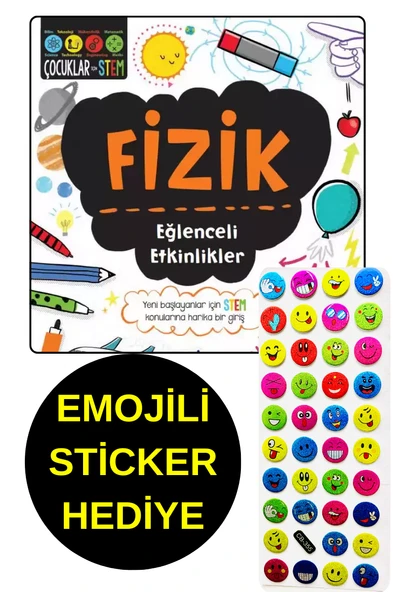 EMOJİLİ  STİCKER HEDİYE - FİZİK - EĞLENCELİ ETKİNLİKLER - ÇOCUKLAR İÇİN STEM - 1