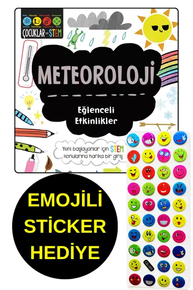 EMOJİLİ  STİCKER HEDİYE - METEOROLOJİ  - EĞLENCELİ ETKİNLİKLER - ÇOCUKLAR İÇİN STEM ürün görseli