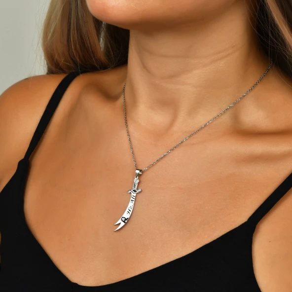 Zülfikar Kolye - Gümüş - Resim 2