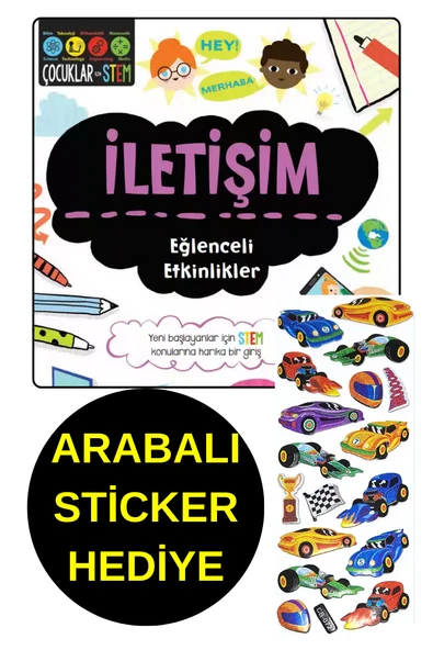ARABALI STİCKER HEDİYE - İLETİŞİM  - EĞLENCELİ ETKİNLİKLER - ÇOCUKLAR İÇİN STEM - 1