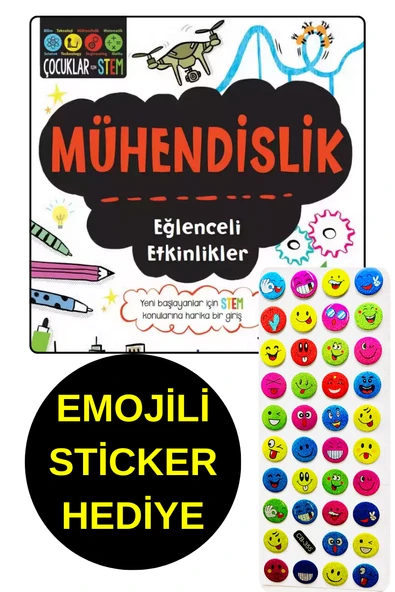 EMOJİLİ  STİCKER HEDİYE - MÜHENDİSLİK  - EĞLENCELİ ETKİNLİKLER - ÇOCUKLAR İÇİN STEM ürün görseli