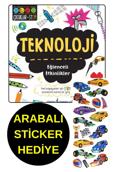 ARABALI  STİCKER HEDİYE - TEKNOLOJİ - EĞLENCELİ ETKİNLİKLER - ÇOCUKLAR İÇİN STEM ürün görseli