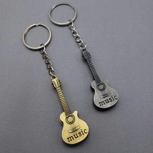 Metal Gitar Anahtarlık - 1
