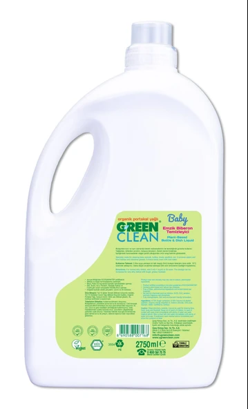 Green Clean Baby Bitkisel Emzik Biberon Temizleyici 2750ml - 2