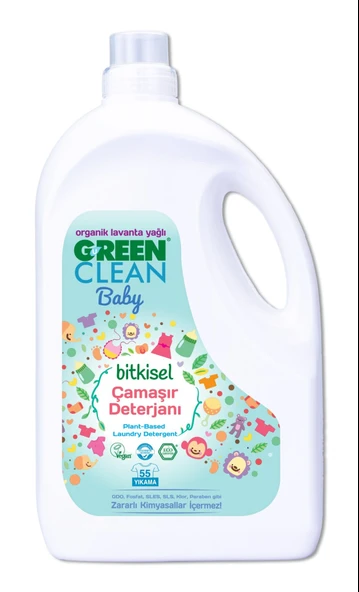 Green Clean Baby Bitkisel Çamaşır Deterjanı 2750ml - 3