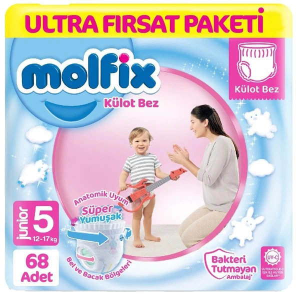 Molfix Külot Bez Ultra Fırsat Paketi 5 Beden 12-17 Kg 68 Adet - 5