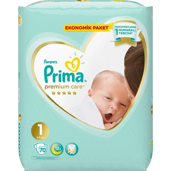 Prima Premium Care Bebek Bezi Ekonomik Paket 1 Beden 70 Adet - 7