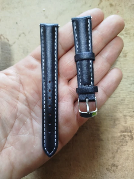 Gogoey Deri Kordon Saat Kayışı Siyah 16 Mm Dks16 ürün görseli