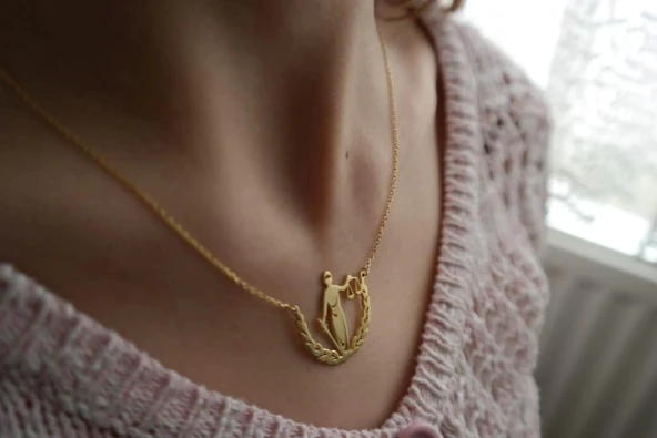 Adalet Simgesi Gümüş Kolye - Gümüş - Resim 3