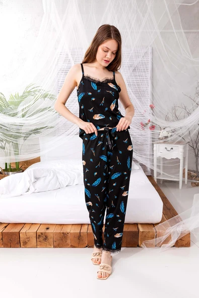 İp Askılı Pegasus Kadın Pijama Takımı- Genç Anne Serisi- Çeyizlik Pijama ürün görseli