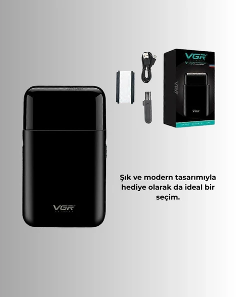 Ultra İnce Elektrikli Tıraş Makinesi | USB Şarjlı ve Su Geçirmez - Resim 5