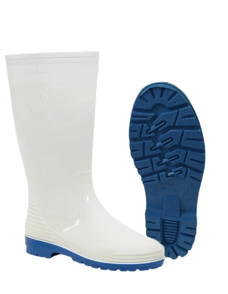 Palalı Pvc Beyaz Gıda ve Sanayi Uzun İş Çizmesi - Resim 2