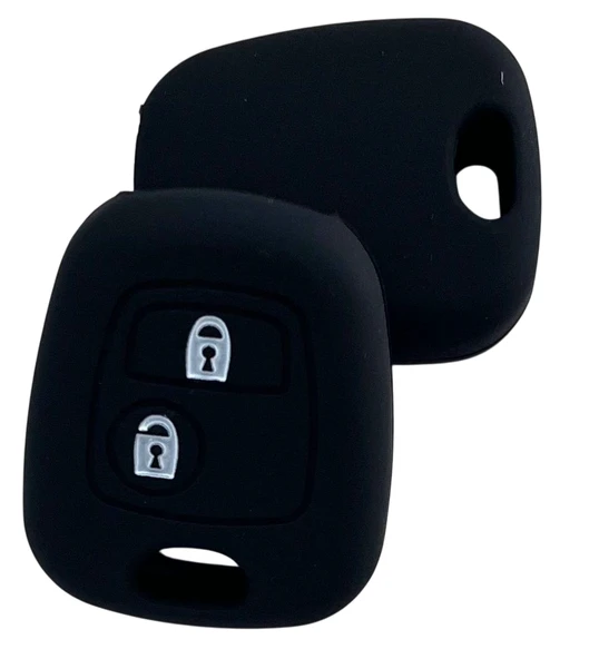 Peugeot 106 Partner Ciroen C3 Berlingo Saxo Uyumlu Silikon Kumanda Anahtar Kılıfı Oto Anahtarlık - Resim 4