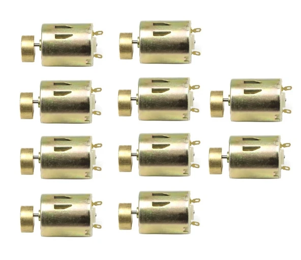 10 Adet DC 3V 5V Okul Deney Seti Elektrik Kuvvetli Titreşim Motoru ürün görseli