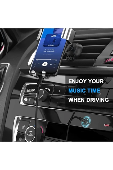 Samsung Xiaomi Uyumlu Aux Kablosu Type-C To Jack Çevirici Dönüştürücü Beyaz Bluetooth Gerektirmez - 6