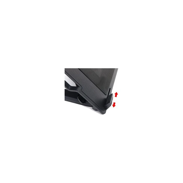 Kademeli Notebook Laptop Soğutucu Mavi Led Işıklı 12 cm Fanlı Stand - 6