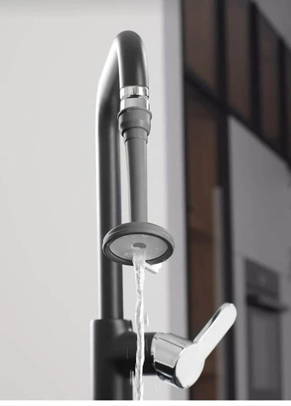 Ayarlanabilir Şelale Musluk Ucu - Antrasit - Resim 2