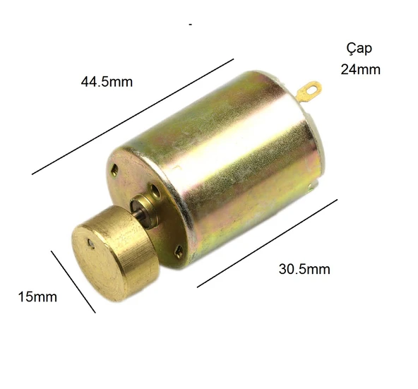 10 Adet DC 3V 5V Okul Deney Seti Elektrik Kuvvetli Titreşim Motoru - Resim 3