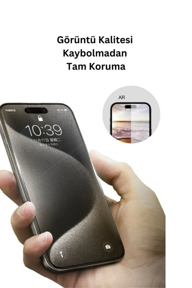 iPhone 17 Pro Uyumlu URR 3D Anti Reflection (AR) Ultra Cam Telefon Ekran Koruyucu - 2
