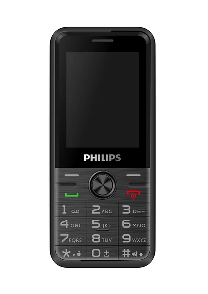 Philips Xenium E6500 Kameralı Çift Sim Kart Tuşlu Cep Telefonu Siyah