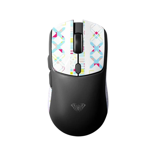 Aula SC580X Lightweight PAW3311 Sensör 10000 DPI 1000Hz Kablolu ve Kablosuz Gaming Oyuncu Mouse Siyah - Resim 2