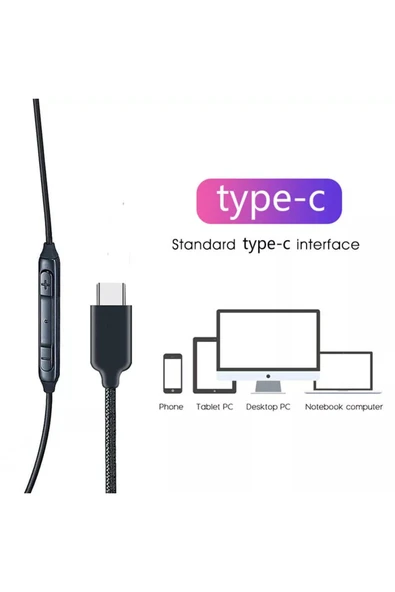 Usb-c 15 15 Pro 16 Plus 16 Pro Max Uyumlu Kulaklık Type-c Uyumlu Tak Çalıştır Bluetooth Gerektirmez - 6