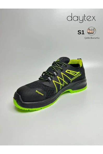 Baymax Bx-08 Golden armor S1 çelik burunlu sportif rahat hafif iş ayakkabısı - Resim 3