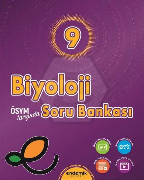 Endemik 2026 9. Sınıf Biyoloji Soru Bankası Güncel Müfredat ürün görseli