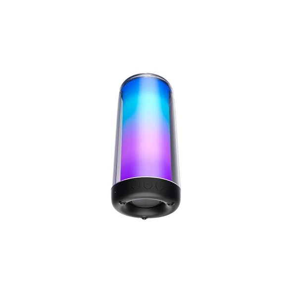 Lecoo RS13 Kablosuz 5W RGB Aydınlatmalı Bluetooth/USB/SD Kart Stereo Taşınabilir Hoparlör Siyah - Resim 3