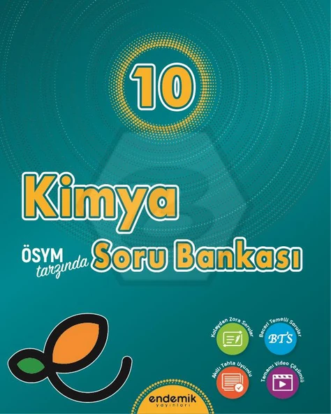 Endemik 2026 10. Sınıf Kimya Soru Bankası Güncel Müfredat ürün görseli