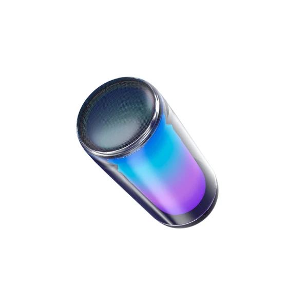 Lecoo RS13 Kablosuz 5W RGB Aydınlatmalı Bluetooth/USB/SD Kart Stereo Taşınabilir Hoparlör Siyah - Resim 2